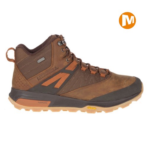 Pánské Zimní Boty Merrell Zion Mid Waterproof Hnědé (CZ. LWOCA)